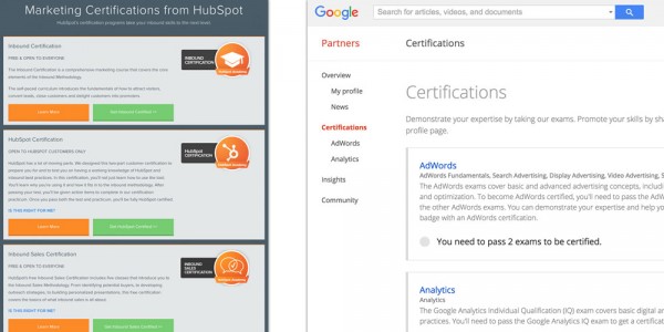 Inbound marketing certifications