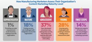 how manufacturing marketers assess their organization's content maturity