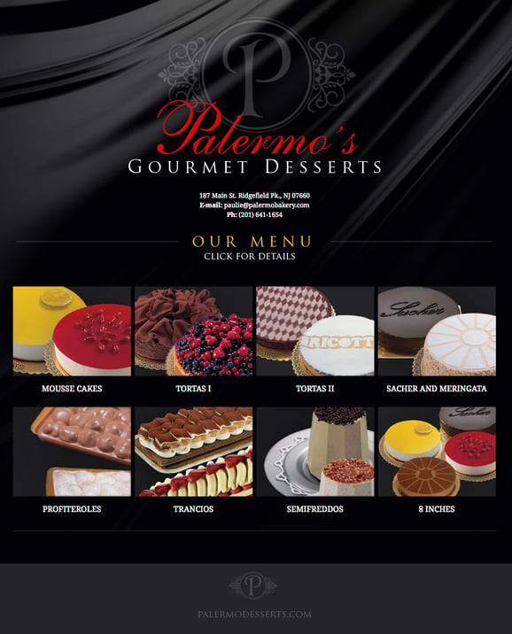 Palermo Bakery Gourmet deserts NJ