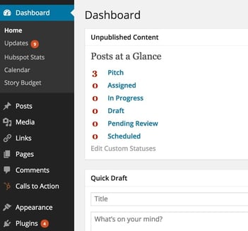 Wordpress UI