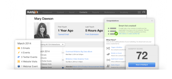 Timeline for lead management application