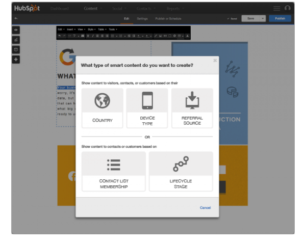 Hubspot personalization for websites